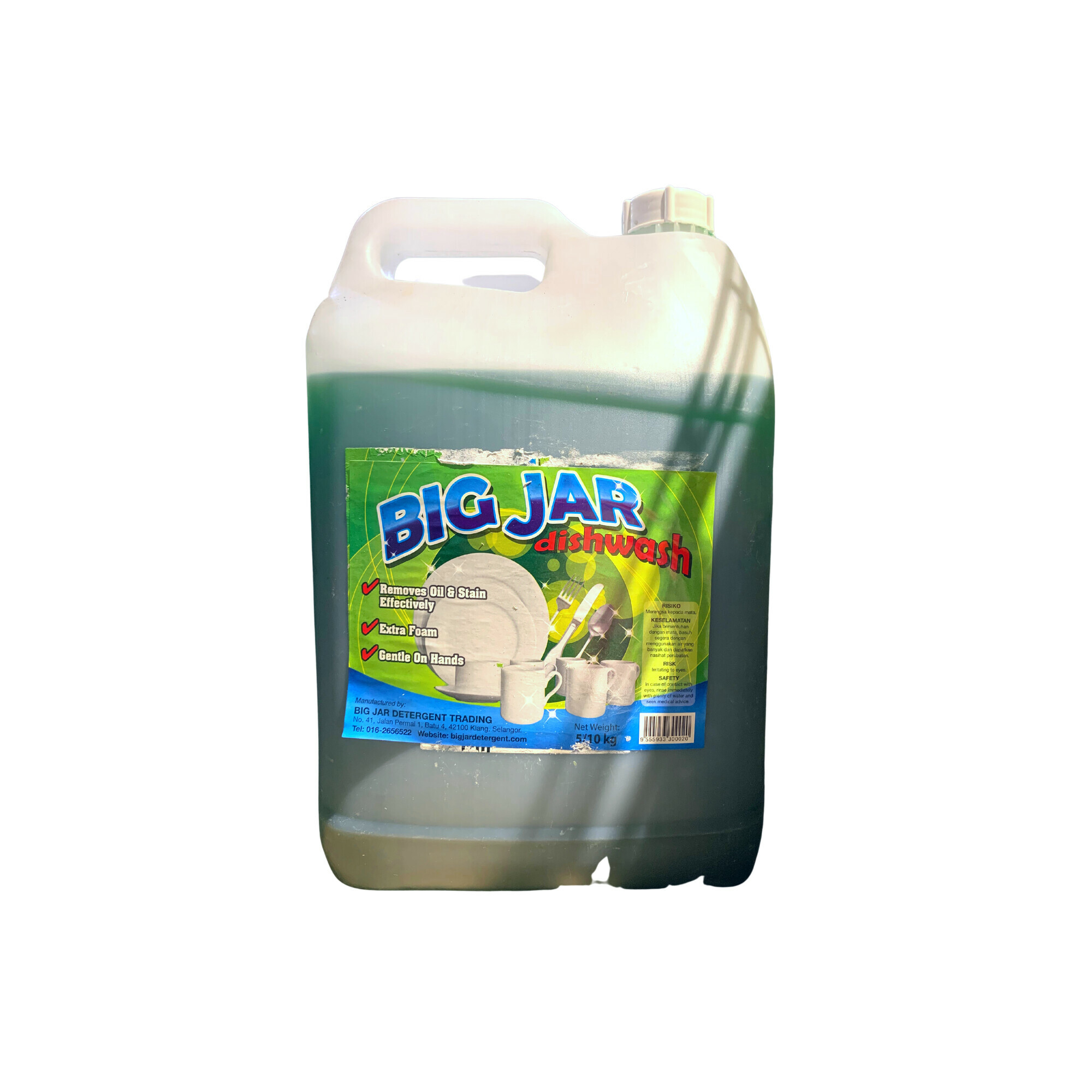 BIGJAR DISHWASH GREEN 10KG
